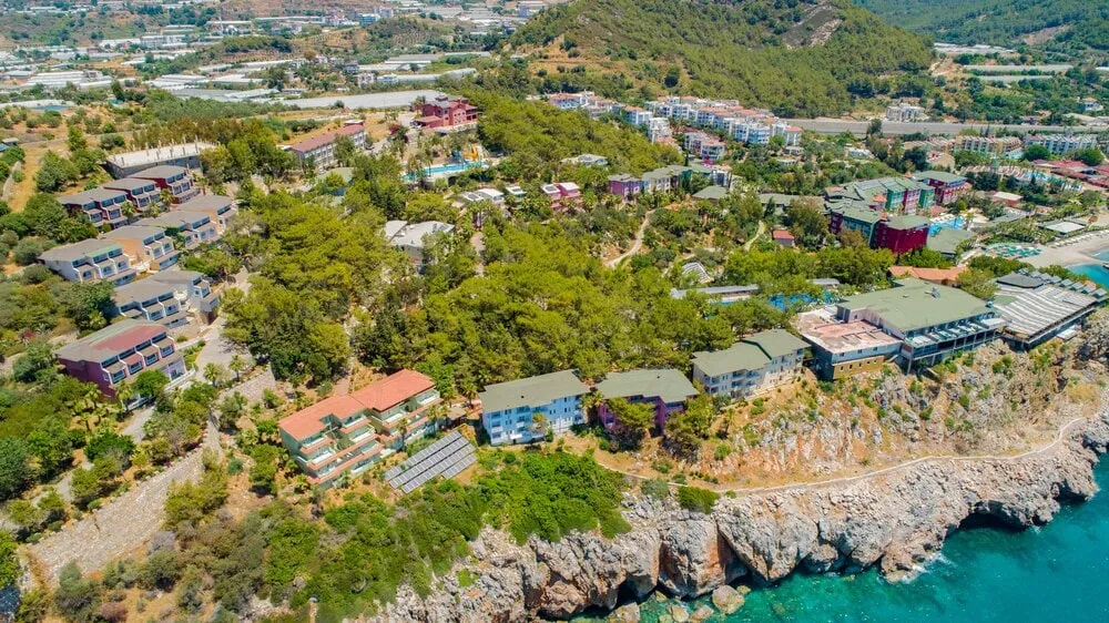Фото отеля senza garden holiday club вид с высоты птичьего полета
