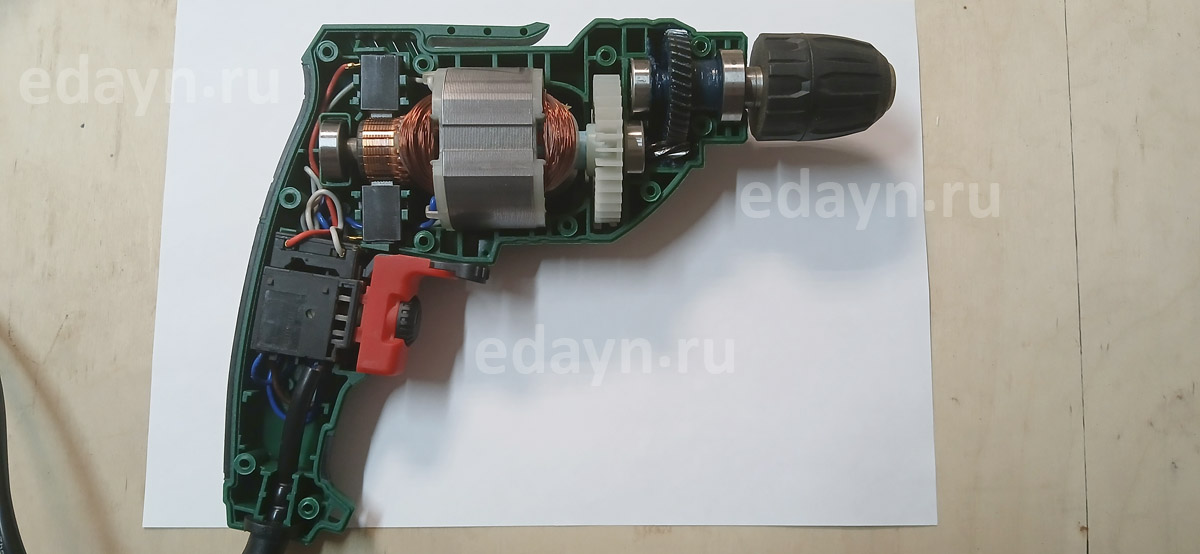 Дрель – DWT BM04-10C в разборе